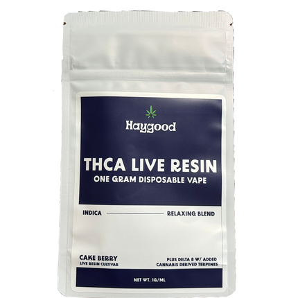 *NEW* Haygood | Live Resin THCA Disposable Vaporizer - 1g - 1.3ml | 400mAh