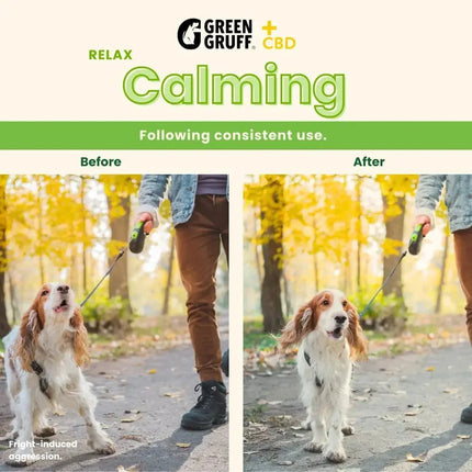 CBD for Pets RELAX Calming Plus - Bag | 24 Chews Green Gruff