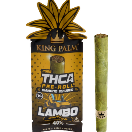 King Palm – 1g Diamond-Infused THCA Pre-roll – Lambo - Ocoee Botanicals