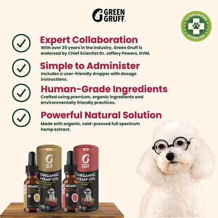 CBD for Pets | Organic CBD Tinctures For Dogs Green Gruff